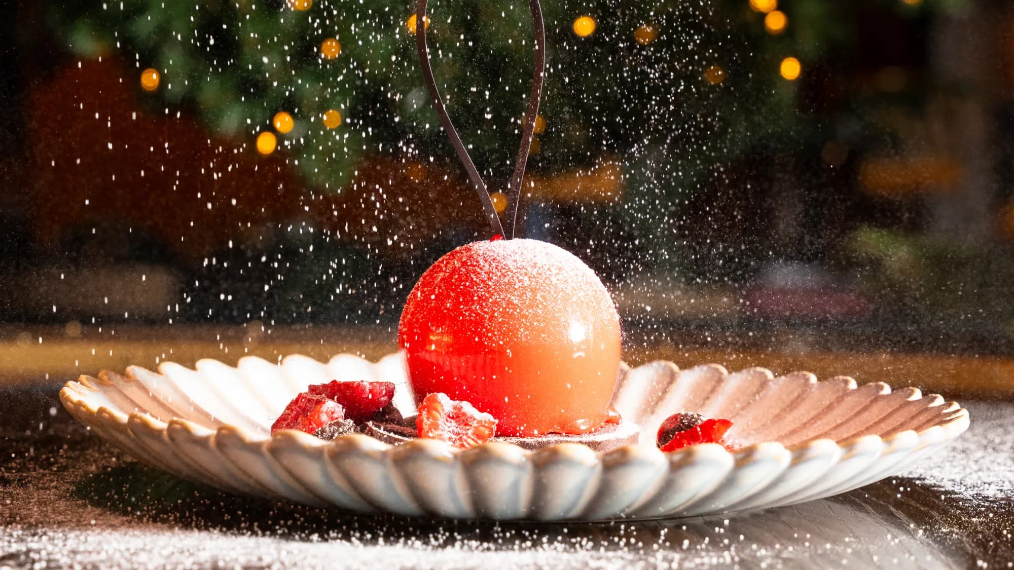 Light Christmas Feast at Monkeys — a festive dish